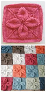 Free pattern of knitted patchwork blanket. Knit Lucky 4 Leaf Afghan Blanket Free Knitting Pattern Knitting Pattern