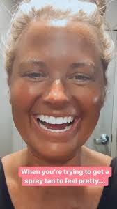 Spray tan at its worst! I went in to feel pretty and left looking like Ross  Geller!🤣🤣🤣