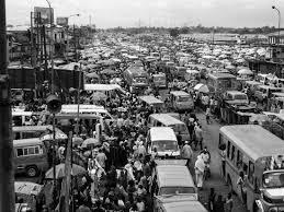 In lagos, the traffic jams can add four hours to your commute. A River Of Traffic In Lagos Nigeria Photograph