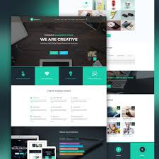 P Download Creative Landing Page Template Free Psd This Is A Creative Business Website Templates Portfolio Website Template Website Template Design