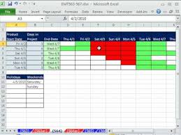 Excel Magic Trick 564 Daily Gantt Chart