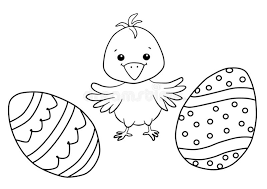 Download Easter Coloring Book For Kids Chicken And Eggs Stock Vector Illustration Of Chick Background 144423356