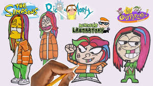 Nov 27 2016 explore kevinlee1389 s board sports drawings on pinterest. Draw Rappers As Cartoons Blueface Juice Wrld Rich The Kid S1 Ep5 Cute766