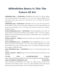 Allthefallen Booru Is This The Future Of Art