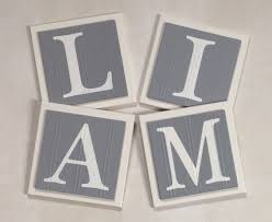 Decorative letters (117) lantern (79) decorative plates (209) Gray Name Blocks Wall Letters Room Decor Nursery Wall Art 6 X 6 Personalized Wooden Plaques Painted Grey Letter Room Decor Wooden Block Letters Letter Wall
