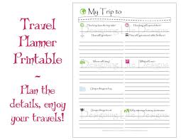 Vacation Travel Planner Printable Pdf Sheets My Di Designinglife Itinerary Template Travel Planner Template Vacation Planner Template