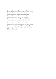 A bm d (4x) d a. Chord Gitar Dan Lirik Lagu Hello Di Antara Bintang