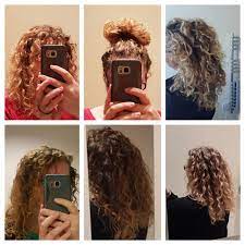 Went to a curly hair salon today who did not approve of cg method! Cycling To Work With Curly Hair Day 2 To Day 3 Description In Comments Curlyhairuk