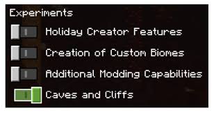 Lo primero de todo, debes conocer cómo instalar y descargar mods en minecraft, y deberías seguir los siguientes pasos: Bedrock Accessing Caves Cliffs Features With The Experimental Toggle Minecraft Feedback