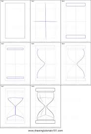 How To Draw An Hourglass Printable Step By Step Drawing Sheet Drawingtutorials101 Com Hourglass Drawing Drawing Sheet Clock Drawings