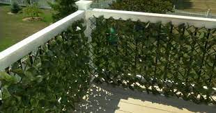 Compass Home Set Of 2 Expandable Faux Ivy Privacy Fences Qvc Com Compass Homes Privacy Fences Small Balcony Design