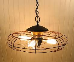 10 Fun Ways To Enlighten Your Life Upcycling Household Products To Quirky Light Fixtures Fan Light Fixtures Vintage Industrial Lighting Fan Light