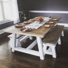 4x4 Truss Table And Benches Ana White In 2020 Truss Table Country House Decor Table