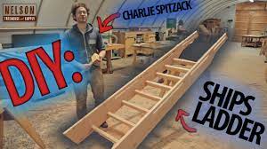If you do not have a ladder, then nail a few equal size wooden. Diy How To Build A Ships Ladder Youtube