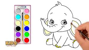 By the way, which color do you prefer? How To Draw Baby Elephant Step By Step Learn Color Doraemon Super Coloring Pages For Kids Youtube