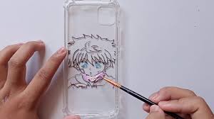 Drawing kawaii animals anime characters 32 ideas for 2019. Anime Phone Case Painting Tutorial Killua Zoldyck Hunterxhunter Youtube
