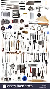 compilation of various kitchen utensils