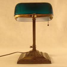 Art deco elephant lamp good luck trunk up brain shade lamp nuart frankart era. Emeralite Desk Lamp 1920 S Lamp Desk Lamp Antique Lamps