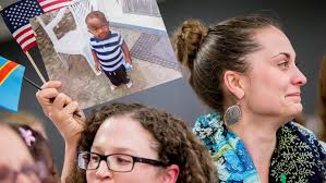 Adopted children finally home from Congo