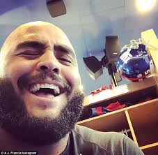 NFL free agent celebrates his move from the Redskins to the Giants