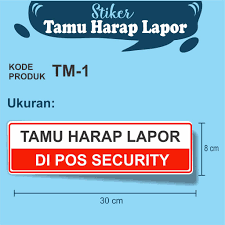 Maybe you would like to learn more about one of these? Stiker Tamu Wajib Lapor Ada 2 Pilihan Shopee Indonesia