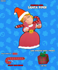 The majority of the skins can be unlocked with gems, but there's a couple that are available for a limited time or by completing a certain objectives. I Tried Another Skin Santa Piper Brawlstars