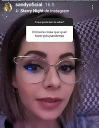 Sandy desabafa sobre a pandemia e diz que quer voltar aos palcos