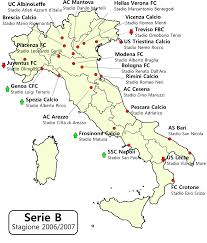 Panoramica veloce de la liga. Serie B 2006 2007 Wikipedia