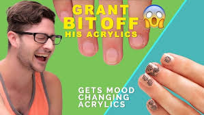 Dark acrylic nails dark nails coffin nails stiletto nails nails yellow purple nails fabulous nails gorgeous nails boxing day. Grant Gets Glow In The Dark Acrylic Nails Youtube
