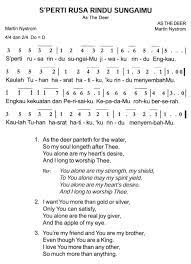 When will we see each other? S Perti Rusa Rindu Sungai Mu As The Deer Partitur Not Angka Deer Permalink Mus