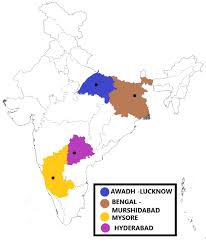 On The Political Map Of India, Identify The Following: (A) Battles  Fought:Between East India Company And - Brainly.In
