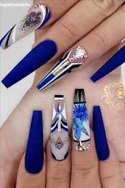 2020 A Collection Of Fashion Blue Nails Fashion Girl S Blog Luxury Nails Blue Nails Beautiful Nails