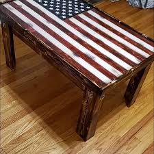 Vintage American Flag Coffee Table Etsy In 2020 Coffee Table Farmhouse Coffee Table Coffee Table Wood