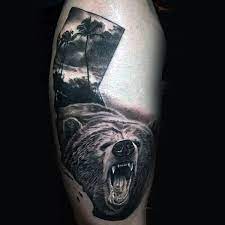80 California Bear Tattoo Designs For Men Grizzly Ink Ideas Bear Tattoo Designs California Bear Tattoo Bear Tattoo