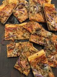 Square Pizza Recipe It Tastes Just Like My Mama Made It Pizza Recipes Recipes Homemade Pizza Crust
