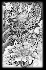 Black And White Japanese Dragon Arm Tattoo Black White Oriental Dragon Sketch Tatuagem Dragao Dragoes Tatuagem De Dragao