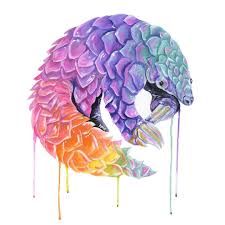 Designed By Hma On Instagram Still Busy Working Away On The Macaws Will Post Progress Shot In The Next Couple Pangolin Art Pangolin Endangered Species Art