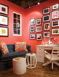 Even if every other room is calm and natural, go to town in a bathroom with decorating ideas. Modern Coral Color In Interior Design And Decorating Matching Room Colors In 2020 Coral Room Coral Living Rooms Home Decor