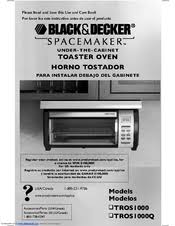 Black And Decker Spacemaker Toaster Oven Manual Black Decker Spacemaker Tros1000 Manuals Manualslib