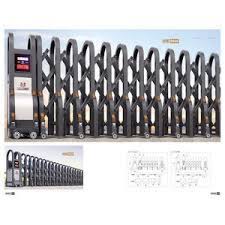Telescopic gate importer and exporters mail : Rongo New Design Industrial Metal Electric Automatic Accordion Portable Retractable Gate Gates From China Tradewheel Com