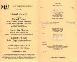 Marshall University Music Department presents the Choral Collage, feat" by  Jeffrey L. Pappas and Robert Wray