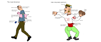 What is the difference between belarus and ukraine? The Virgin Ukraine Vs The Chad Belarus Virginvschad