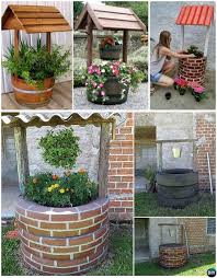 Diy Wishing Well Tire Planter Diy Tire Planter Ideas Diyhowto Jpg 670 860 Diy Planters Diy Garden Decor Tire Planters