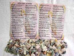Details About Chakra Healing Stones Kit W Educational Chart 7 Stones 7 Silken Pouches