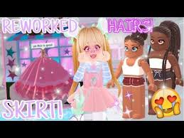 New Reworked Skirt Ballroom Entrance And New Hairs Roblox Royale High Tea Leaks And Updates Youtube Roblox High Tea Reworked