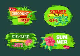 Rose, hydrangea, azalea, lilac, gardenia, rhododendron, holly Discount 30 Off Summer Big Sale Set Of Promo Labels With Tropical Flowers On Palm Trees Advertisement Stickers Collection On Dark Green Background Tasmeemme Com
