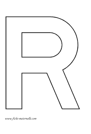 Lettre De L Alphabet A Decorer La Lettre Capitale R Lettre A Lettre Alphabet A Imprimer Lettre R