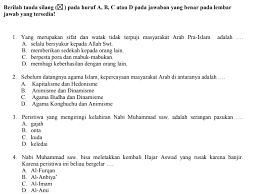 Feb 10, 2020 · soal pts ski (sejarah kebudayaan islam) kelas 6 mi semester 2 kurikulum 2013 ini dapat saya katakana juga sebagai prediksi soal uts ski (sejarah kebudayaan islam) kelas 6 mi semester 2 kurikulum 2013 yang kemungkinan masih akan diujikan pada uts/pts semester 2 ini. Soal Ski Kls 6 Uam Kunci Jawabanku Id