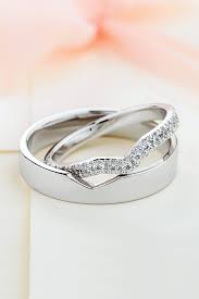 Beautiful Matching Wedding Bands With Diamonds In Her Ring Etsy In 2021 Wedding Rings Unique Wedding Rings Sets His And Hers Wedding Ring Sets