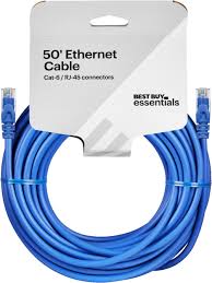 Network cables have a maximum length, depending on which type is being used. Best Buy Essentials 50 Cat 6 Ethernet Cable Blue Be Pec6st50 Best Buy